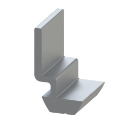 Lisse profilé aluminium (Barre de 2 m) - Rainure 8 mm - Al - M6