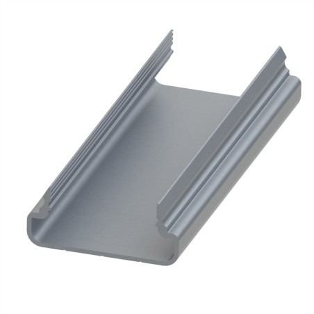 Goulotte profilé aluminium (Barre de 3 m) - U - 40x20 mm - E