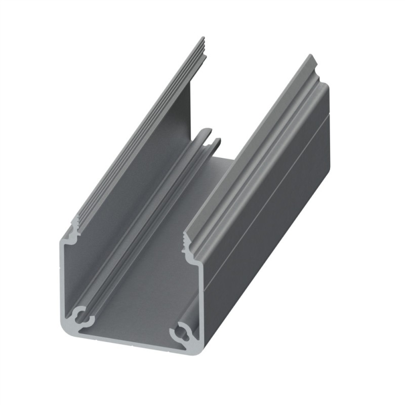 Goulotte profilé aluminium (Barre de 3 m) - U - 40x40 mm - SE