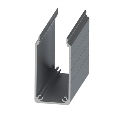 Goulotte profilé aluminium (Barre de 3 m) - U - 80x40 mm - SE - D40