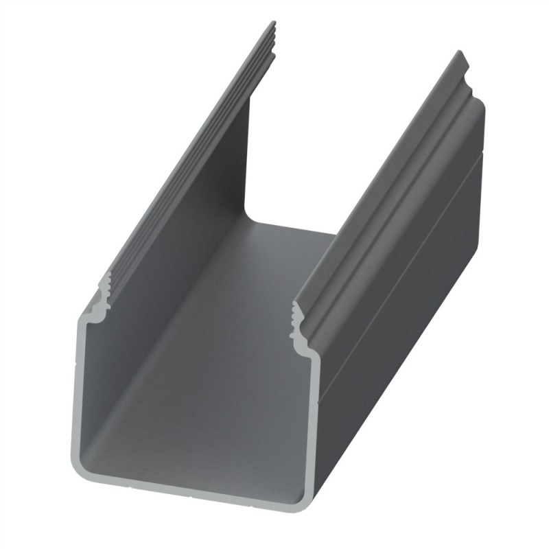 Goulotte profilé aluminium (Barre de 3 m) - U - 40x40 mm - E Goulotte profilé aluminium (Barre de 3 m) - U - 40x40 mm - E