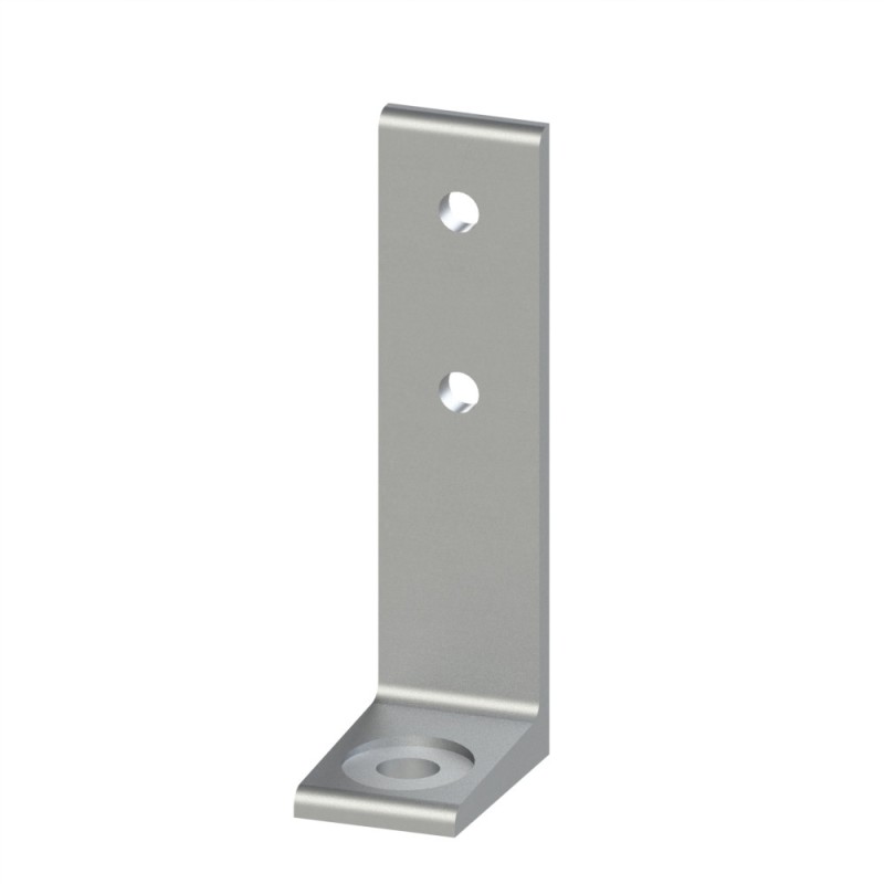 Equerre de fixation au sol profilé aluminium (Boîte de 10 unités) – Al - Simple - 40 Equerre de fixation au sol profilé aluminium (Boîte de 10 unités) – Al - Simple - 40