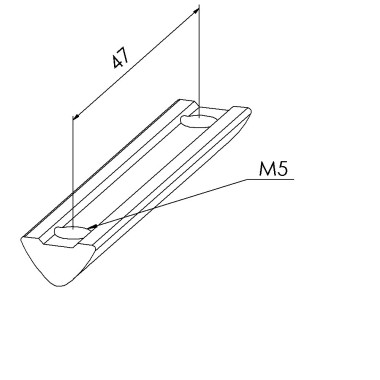 Ecrou double profilé 6 St (Boîte de 100 unités) - Taraudage M6-58 - Rainure 6 mm