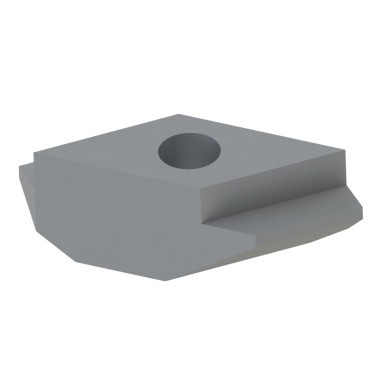 Ecrou profilé aluminium (Boîte de 100 unités) - Taraudage M5 - 8 mm - 1/4 de tour - A ergot