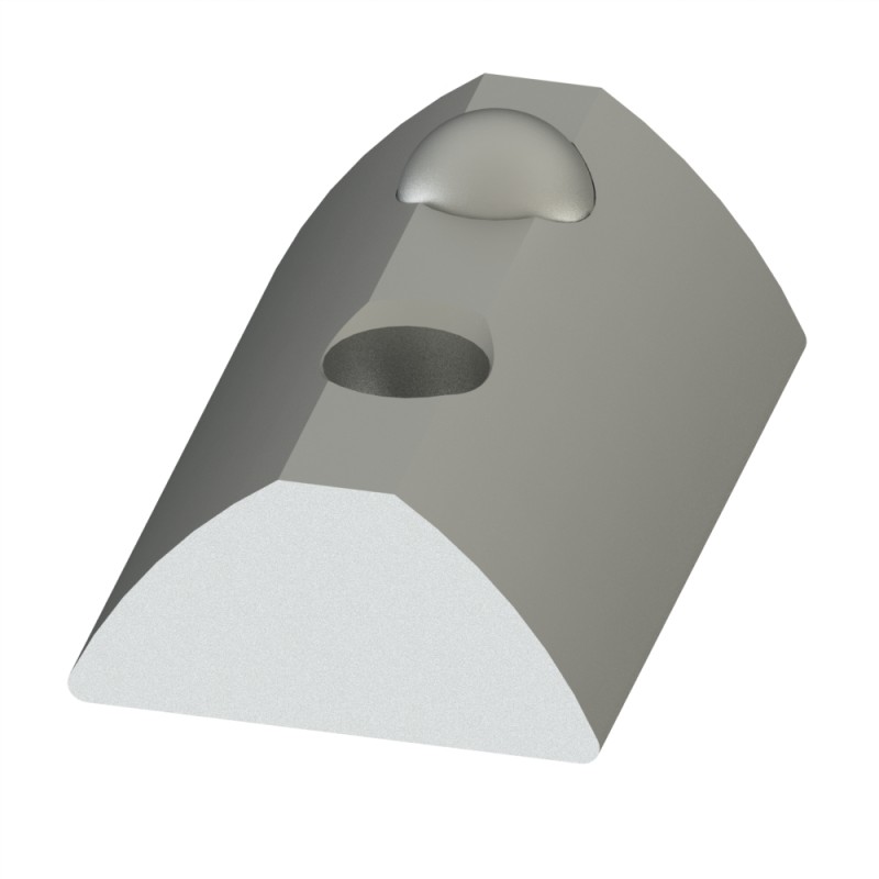 Equerre profilé aluminium – 8 mm – 160x160x40 mm – M8 - elcom shop