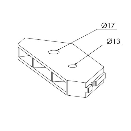 Plaque de renfort de fixation au sol (Boîte de 10 unités) – Rainure 8 mm