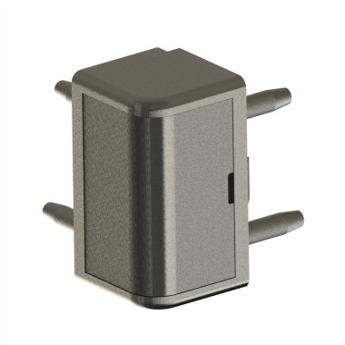 Kit raccord d’angle cube (Boîte de 10 unités) – 8 mm – 40x20 mm – 2D - Economique - Gris