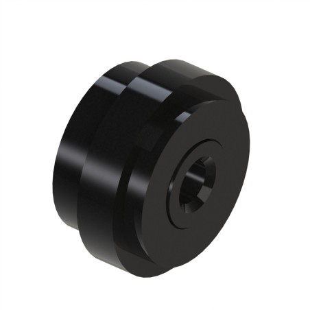 Roulette profilé aluminium (Boîte de 10 unités) - Rainure 6 mm - D29  - PA