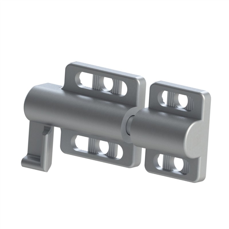 Loquet de verrouillage profilé aluminium (Boîte de 10 unités) – A ressort - 8 mm Loquet de verrouillage profilé aluminium (Boîte de 10 unités) – A ressort - 8 mm