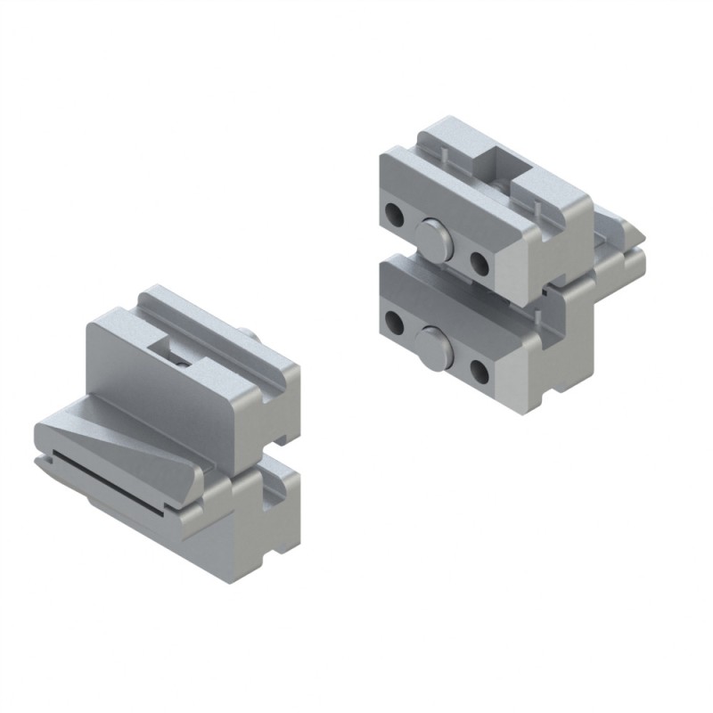Coulisseaux profilé aluminium (Boîte de 10 unités) - Porte - 8 mm - 32x18 mm Coulisseaux profilé aluminium (Boîte de 10 unités) - Porte - 8 mm - 32x18 mm