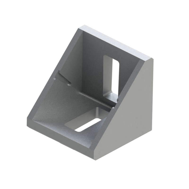 Equerre profilé aluminium – Rainure 8 mm – Section 40x40x40 mm – E - Al - Elcom shop
