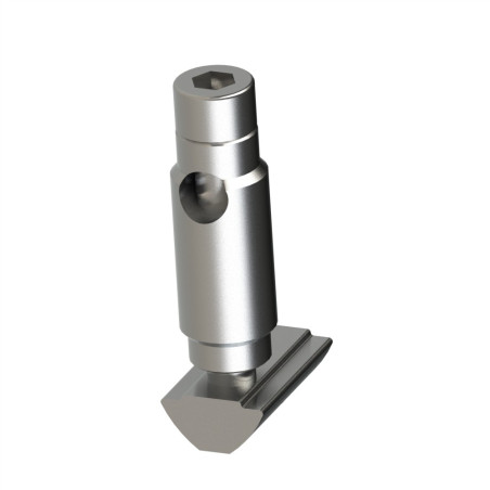 Fixation automatique profilé aluminium – Rainure 8 mm – Inox - Elcom shop