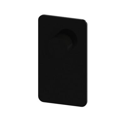 Embout profilé aluminium – Rainure 8 mm – Section 32x18 mm - 1N - Noir