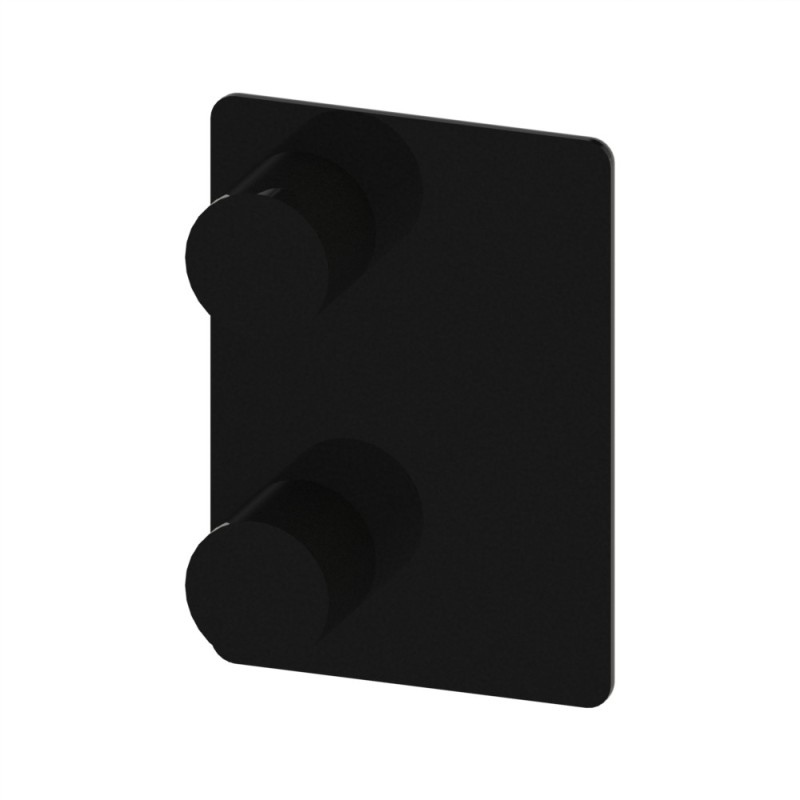 Embout profilé aluminium – Rainure 8 mm – Section 45x32 mm - Noir