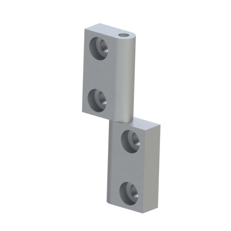 Charnière profilé aluminium - 80x40 mm - Al