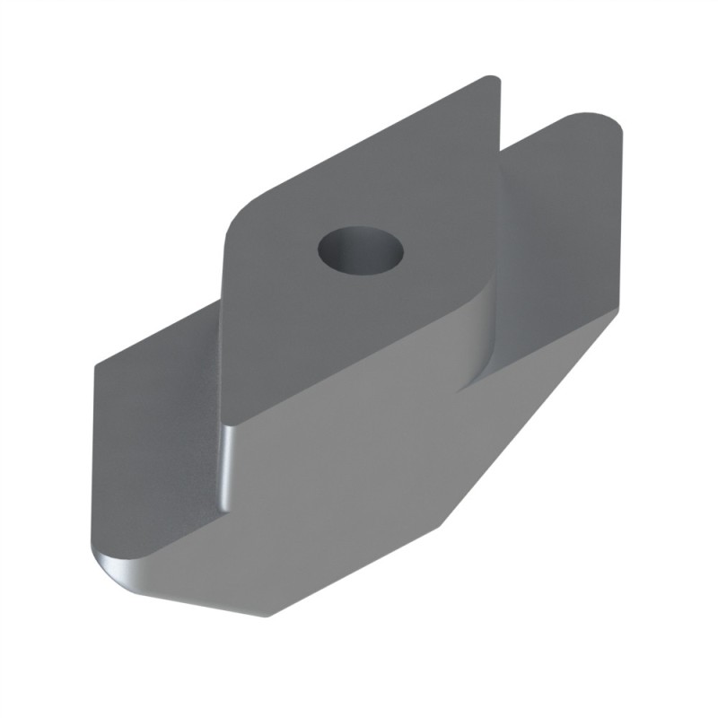 Ecrou profilé aluminium - Taraudage M3 - Rainure 8 mm - Zn - 1/4 de tour