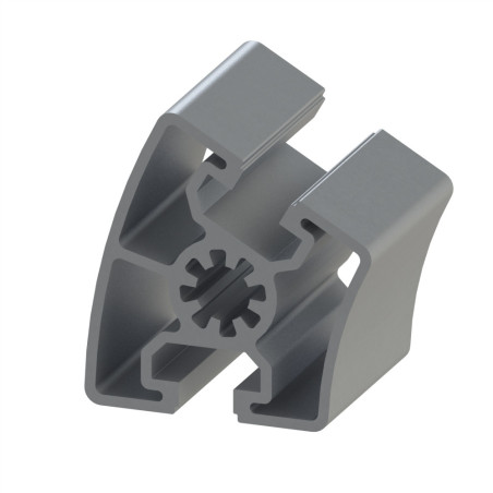 Profilé aluminium - Rainure 10 mm – Section R45/90-30° - Léger