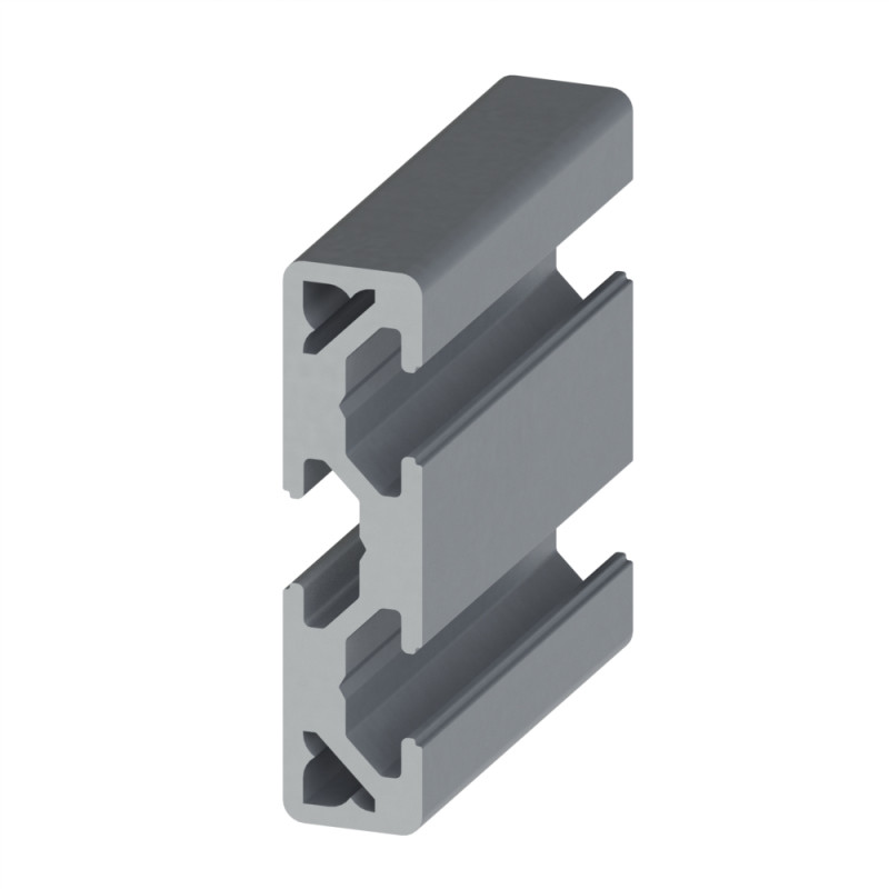 Profilé aluminium – Rainure 6 mm – 40x10 mm - Léger