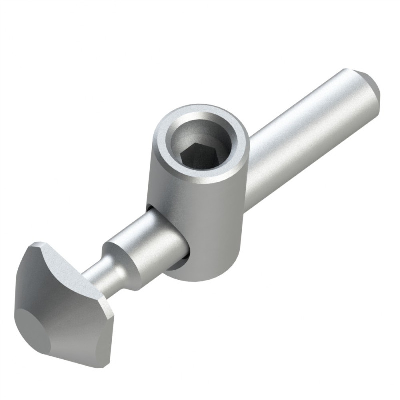 Fixation centrale angulaire pliable perpendiculaire profilé aluminium – 8 - Elcom shop