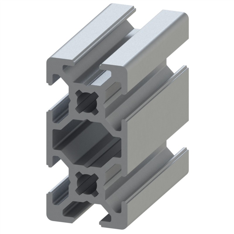 Profilé aluminium – Rainure 6 mm – 40x20 mm - Léger