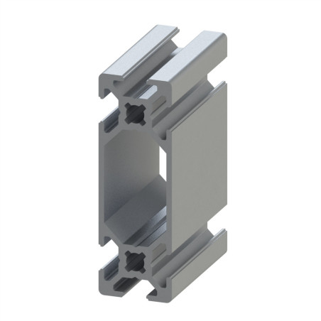 Profilé aluminium – Rainure 6 mm – 60x20 mm - Léger