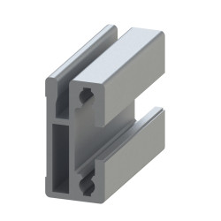Profilé aluminium d'encadrement – Rainure 8 mm – 30x15 mm