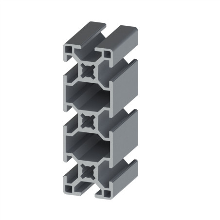 Profilé aluminium - Rainure 8 mm - Section 90x30 mm - Léger