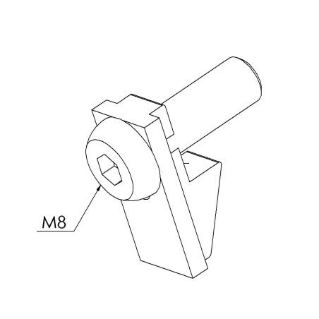 Connecteur standard profilé aluminium – 8 45