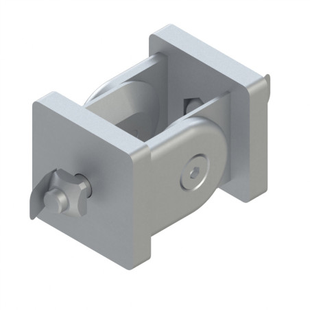 Kit articulation profilé aluminium – 10 mm – 45x45 mm - En rainure - 8 45