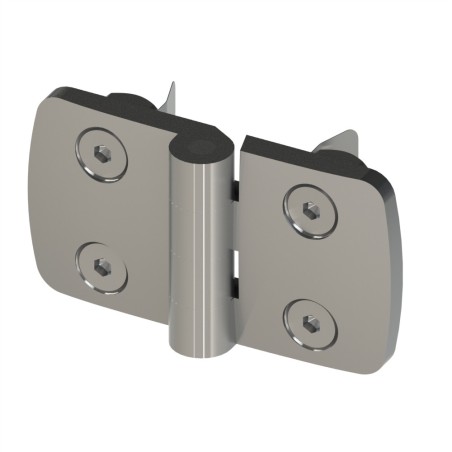 Kit charnière profilé aluminium – 45x45 mm – PA – Indégondable - 8 45