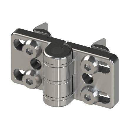 Kit charnière profilé aluminium - Zn - 8 45