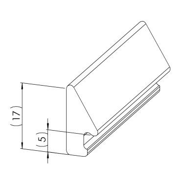 Joint de remplissage (Bobine de 100 m) – 8 mm - Remplissage 2-4 mm - Nitrile - 8 45