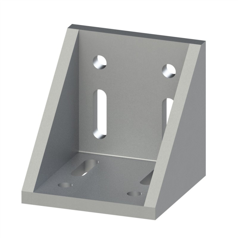 Equerre profilé aluminium – Section 87x87x87 mm - Al - Sablé Equerre profilé aluminium – Section 87x87x87 mm - Al - Sablé