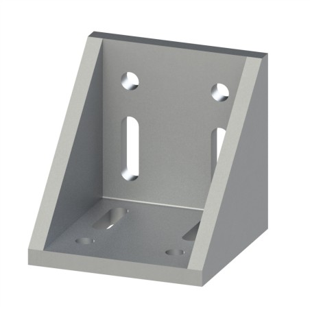 Equerre profilé aluminium – Section 87x87x87 mm - Al - Sablé