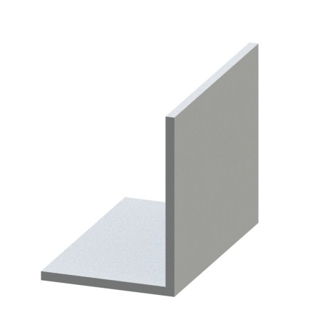 Profilé cornière aluminium (Coupe max 3 m) – Section 40x30x2 mm - Brut - Elcom shop