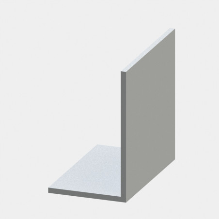 Profilé cornière aluminium (Coupe max 3 m) – Section 50x30x2 mm - Brut - Elcom shop