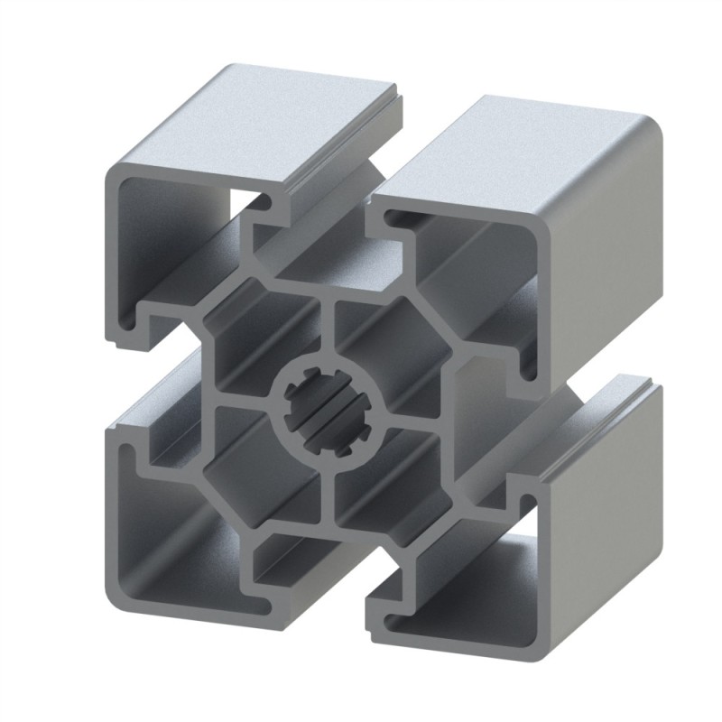 Profilé aluminium (Barre de 6 m) – Rainure 10 mm – 60x60 mm – Léger Profilé aluminium (Barre de 6 m) – Rainure 10 mm – 60x60 mm – Léger