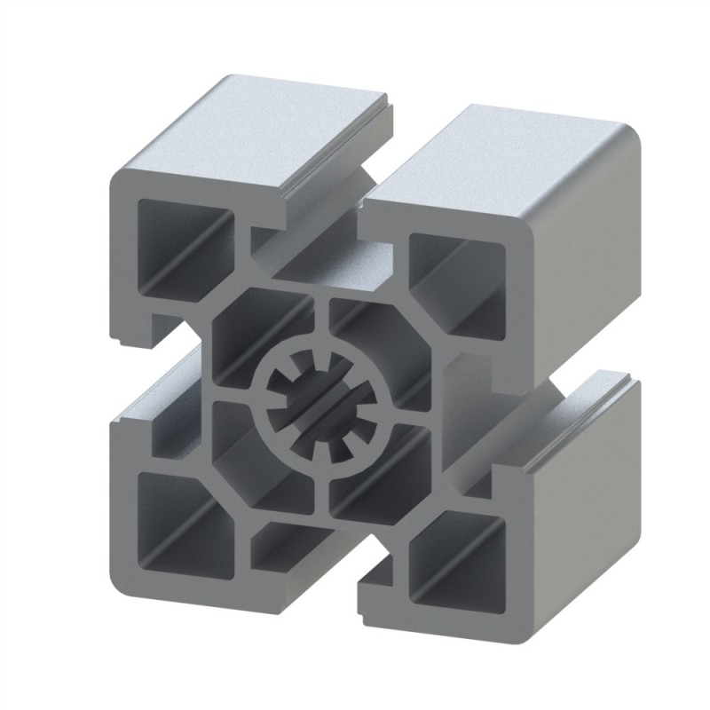 Profilé aluminium (Barre de 6 m) – Rainure 10 mm – 60x60 mm – Lourd Profilé aluminium (Barre de 6 m) – Rainure 10 mm – 60x60 mm – Lourd