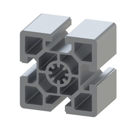 Profilé aluminium (Barre de 6 m) – Rainure 10 mm – 60x60 mm – Lourd