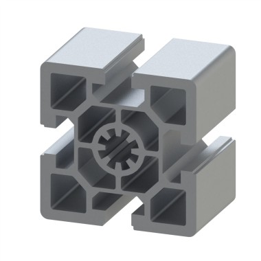 Profilé aluminium (Barre de 6 m) – Rainure 10 mm – 60x60 mm – Lourd