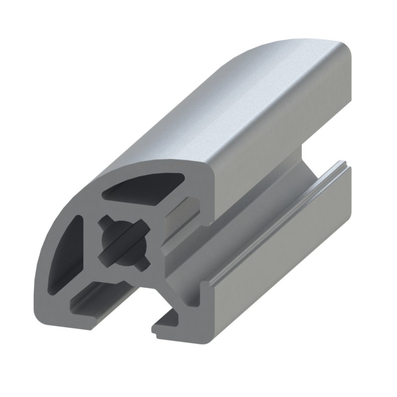 Profilé aluminium (Barre de 3 m) – Rainure 6 mm – R20-90° Profilé aluminium (Barre de 3 m) – Rainure 6 mm – R20-90°