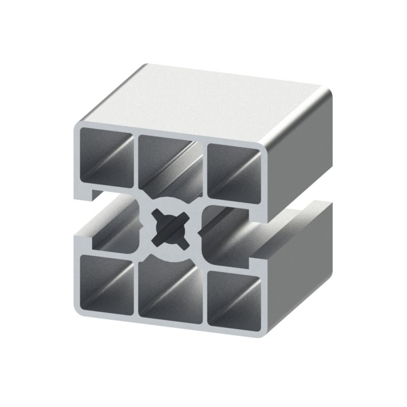 Profilé aluminium (Barre de 6 m) - Rainure 8 mm - 45x45 mm - Léger - 2N180 Profilé aluminium (Barre de 6 m) - Rainure 8 mm - 45x45 mm - Léger - 2N180