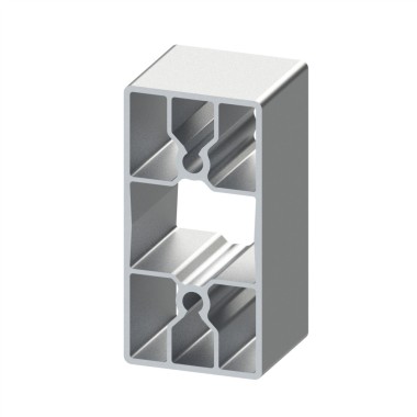 Profilé aluminium (Barre de 6 m) - Rainure 8 mm - 90x45 mm - 6N - Léger