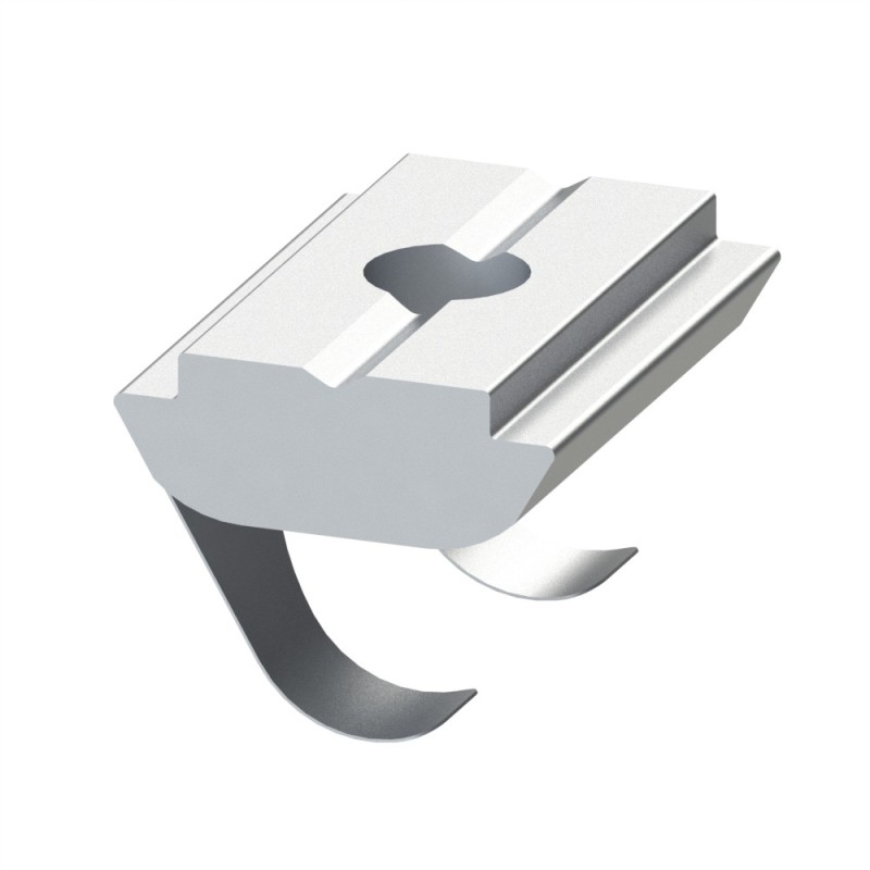 Ecrou rainuré profilé (Boîte de 100 unités) – Taraudage M6 – Rainure 10 mm - Languette Ecrou rainuré profilé (Boîte de 100 unités) – Taraudage M6 – Rainure 10 mm - Languette