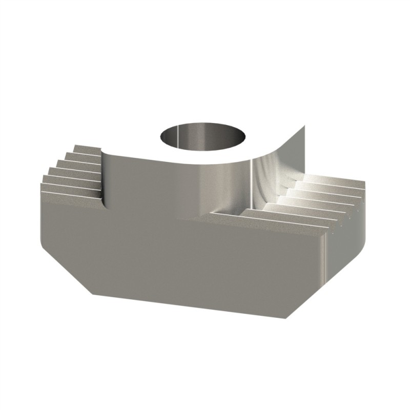 Ecrou à tête rectangulaire profilé (Boîte de 100 unités) – Taraudage M6 – Rainure 10 mm - Inox Ecrou à tête rectangulaire profilé (Boîte de 100 unités) – Taraudage M6 – Rainure 10 mm - Inox