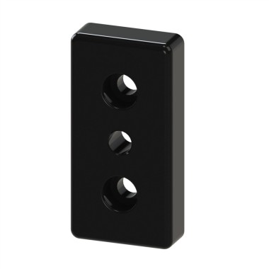 Plaque de base profilé aluminium (Boîte de 10 unités) - 8 mm – Section 90x45 mm - M12