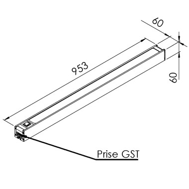 Module LED - F Line - 8 mm - 953 mm - 40W 230V - Var