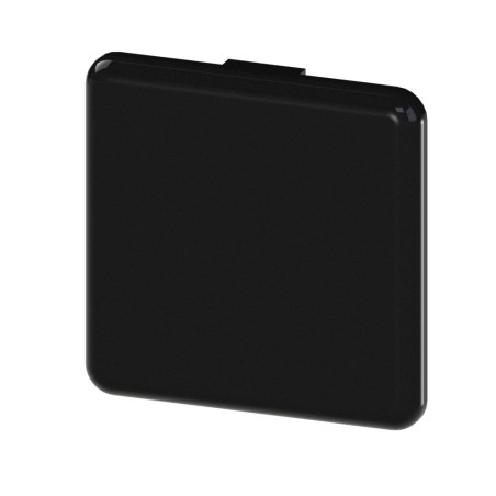 Embout profilé aluminium – Rainure 10 mm – Section 45x45 mm - Noir - ESD