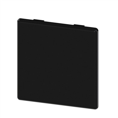Embout profilé aluminium – Rainure 10 mm – Section 80x80 mm - Noir