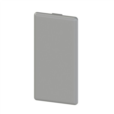 Embout profilé aluminium – Rainure 10 mm – Section 90x45 mm - Gris